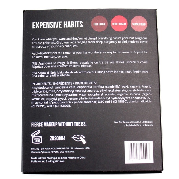 Folly Fire | Expensive Habits Red Lipstick Trio - Picture 7 of 10